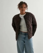 Gina Tricot - Ruskea - Quilted short jacket