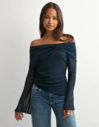 Neo Noir - Sininen - Addie Mesh Blouse