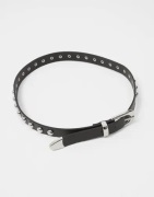 Only - Musta - Onlluca Studded Pu Jeans Belt Acc
