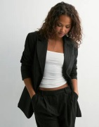 Only - Musta - Onlreina L/S Pinstripe Blazer Tlr N