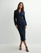 Only - Sininen - Onlcaitlin Ls Dnm Dress Bj