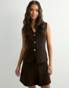 Neo Noir - Ruskea - Hanna Smooth Knit Skirt