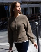 Nelly - Ruskea - Alpaca Blend Knit Cardigan