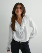 Neo Noir - Valkoinen - Aminea Ruffle Blouse