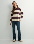 Vero Moda - Punainen - Vmsaba Poloneck Ls Pullover