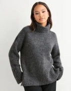 Vero Moda - Harmaa - Vmingrid Ls Roll Neck Pullover Boo