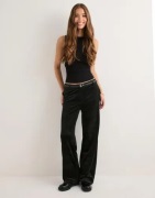 Only - Musta - Onlkayle-Elsy Straight Velvet Pant