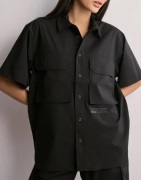 Woodbird - Musta - WBBeth Rib-Tech Cargo Shirts