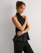 Gina Tricot - Musta - Halterneck top