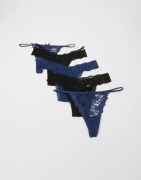Hunkemöller - Sininen - Fashion Ulv-String 5-Pack