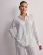 Selected Femme - Valkoinen - Slfviva Ls Shirt Noos