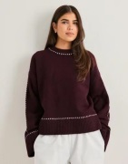 Neo Noir - Punainen - Roeme Knit Stitch Blouse