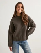 Gina Tricot - Ruskea - Crew neck knitted sweater