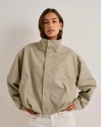 Gina Tricot - Beige - High neck short jacket