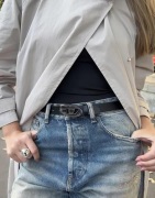 Diesel - Musta - Oval D Logo B-1DR 25 belt