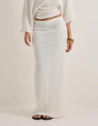 Nelly - Valkoinen - Elegant Structure Maxi Skirt