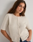 Vero Moda - Beige - Vmdoffy 2/4 O-Neck Button Cardigan