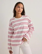 Pieces - Vaaleanpunainen - Pcmila Ls Loose Tee Jrs Noos Bc