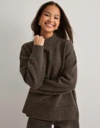 Pieces - Ruskea - Pcbei Ls High Neck Oversize Knit Bc