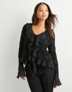 Neo Noir - Musta - Anika Crepe Chiffon Blouse
