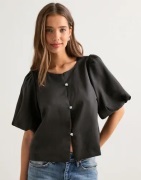 Neo Noir - Ruskea - Aisa Dull Satin Blouse
