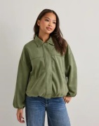 Nelly - Vihreä - Puffy Pleat Brushed Jacket