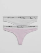 Calvin Klein Underwear - Vaaleanpunainen - Thong 2PK