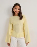 Nelly - Keltainen - Volume Sleeve Blouse