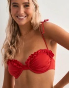 Nelly - Punainen - Ruffle Bikini Balcony