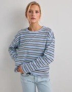 Only - Sininen - Onlnew Soph Life L/S O-Neck Top Box