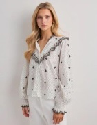Neo Noir - Valkoinen - Degas Dot Blouse