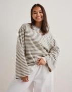 Gina Tricot - Keltainen - Stripe Long Sleeve Tee