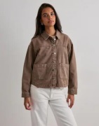 Vero Moda - Ruskea - Vmjamie Ls Denim Shacket Mix Ga Noo