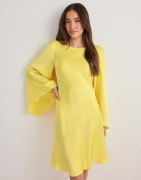 Vero Moda - Keltainen - Vmkamile Wide Sleeve Short Dress Ex