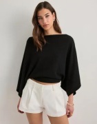 Nelly - Valkoinen - Wide Leg Shorts