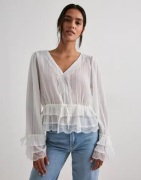 Vero Moda - Valkoinen - Vmfeline Ls Short Top Exp