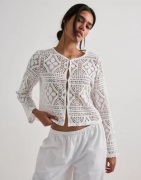 Pieces - Valkoinen - Pcbonnie Ls Cardigan Jrs