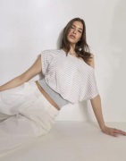 Nelly - Ruutu/Raita - Soft Stripe Waist Top