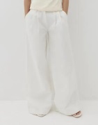Nelly - Valkoinen - Relaxed Strap Pants