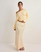 Neo Noir - Keltainen - Vicky Heavy Sateen Skirt