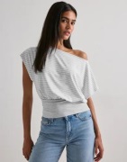 Nelly - Ruutu/Raita - Soft Stripe Waist Top