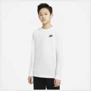 Nike T-paita Futura - Valkoinen/Musta Lapset Pitkähihainen
