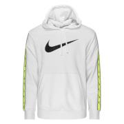 Nike Huppari NSW Repeat Fleece - Valkoinen/Musta/Vihreä