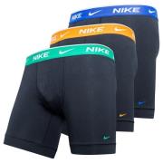 Nike Bokserit 3-pack - Musta/Sininen/Bright Mandarin/Vihreä