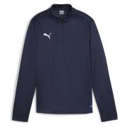 PUMA Harjoituspaita teamGOAL 1/4 vetoketju - Navy/Valkoinen/Persian Bl...