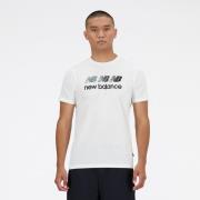 New Balance Juoksu-t-paita Heathertech - Valkoinen