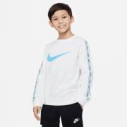 Nike Collegepaita NSW Repeat Fleece Crew - Valkoinen/Sininen Lapset