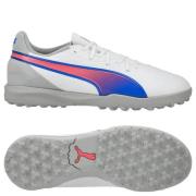 PUMA King Match TT Formula - Valkoinen/Sininen/Flat Light Gray Lapset