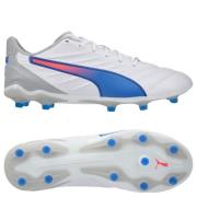 PUMA King Pro FG/AG Formula - Valkoinen/Sininen/Flat Light Gray