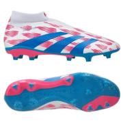 adidas Predator League Laceless FG Reemergence - Valkoinen/Sininen/Pin...